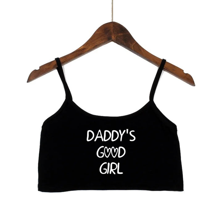 Dame mode crop top med dekorerede stropper Skovae