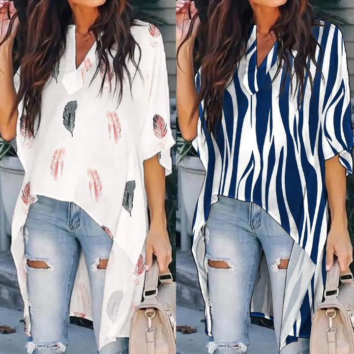 Damer Trendy Asymmetrisk Tunika Stilla