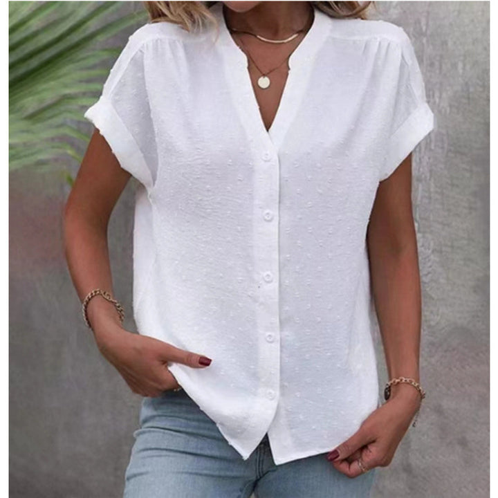 Dame Let Knap-Bluse Stilla