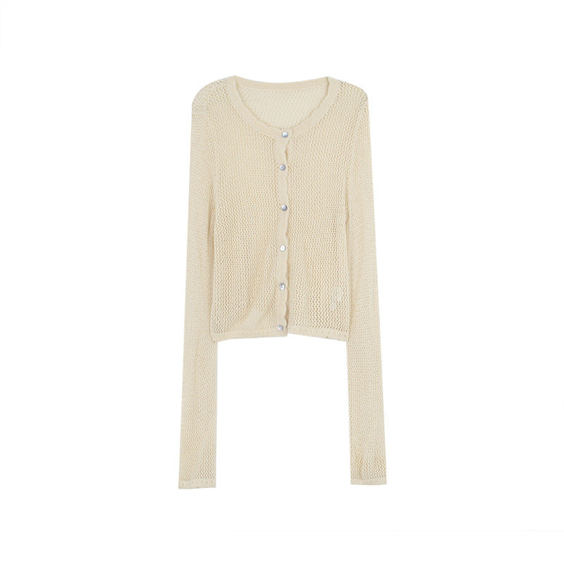 Dame strikstola med elegant off-shoulder-detalje Stilla