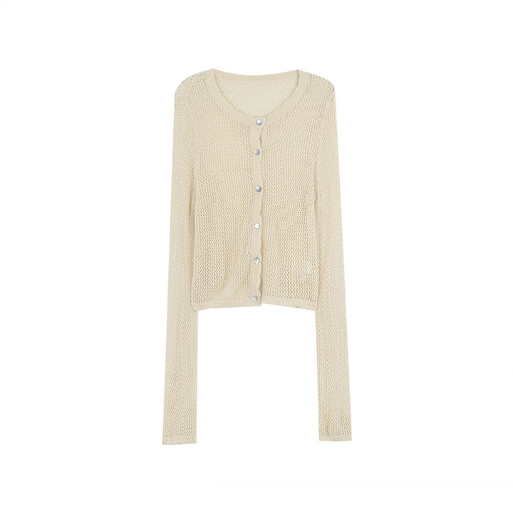 Dame strikstola med elegant off-shoulder-detalje Stilla