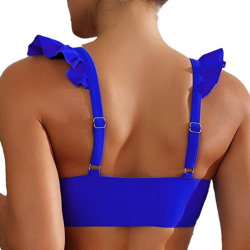 Dame Bikinitop med ruffles detaljer Skovae