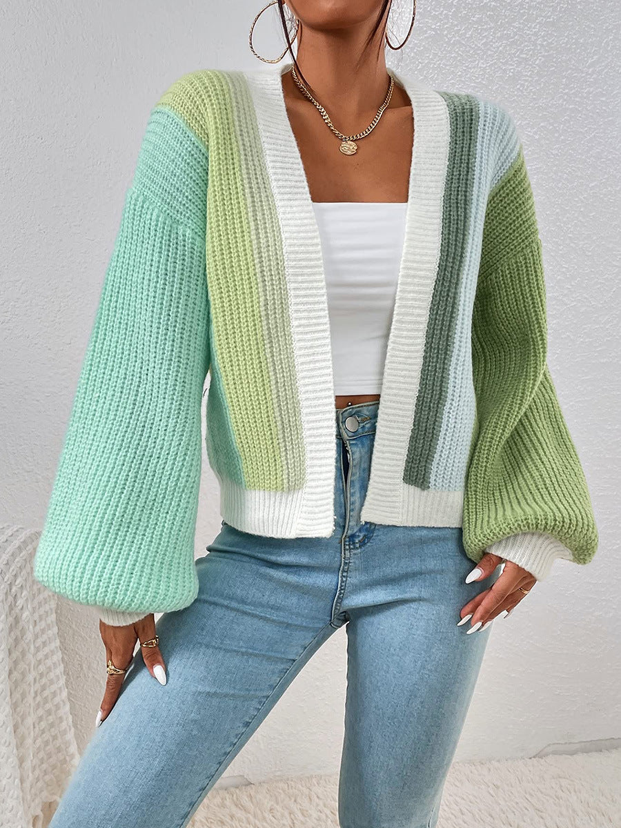 Femme Chunky Strik Bellærme Cardigan Stilla