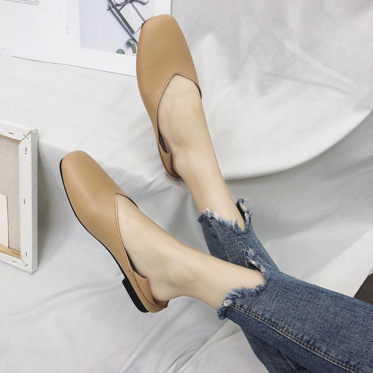 Dame elegante Ballerinas med raffineret firkantet hæl-design Stilla