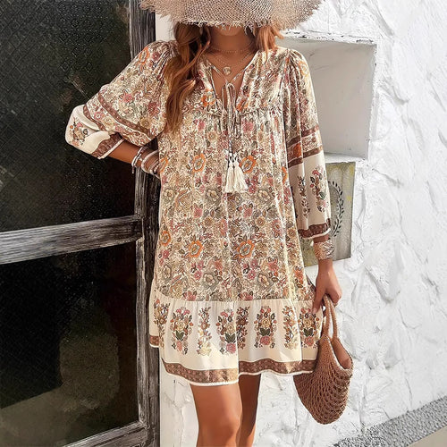 Dame floral sommerkjole Stilla
