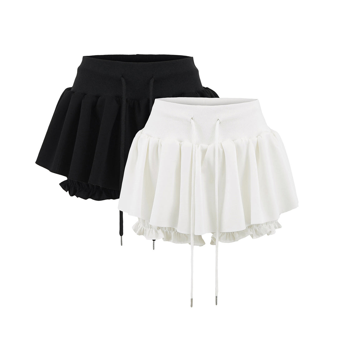 Dame rynkede shorts med justerbar talje Stilla