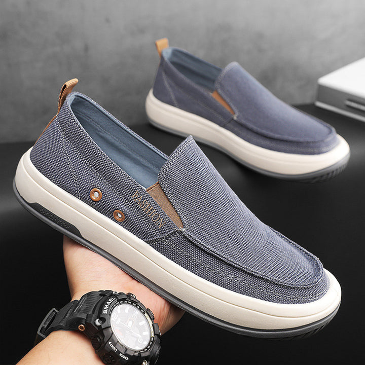 Dame Casual Slip-On Sneakers med åndbart tekstilovermateriale Stilla