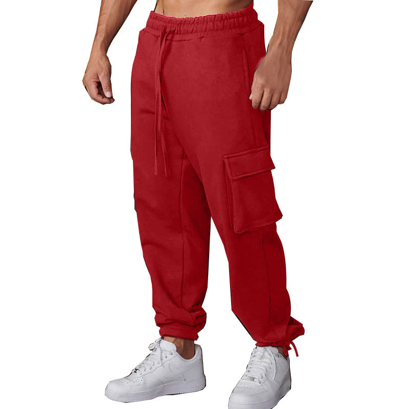 Herren Cargo-Joggingbukser med elastisk talje og multifunktionelle lommer Stilla 1754373381