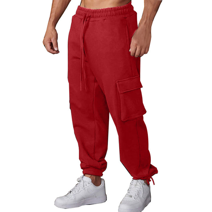 Herren Cargo-Joggingbukser med elastisk talje og multifunktionelle lommer Stilla 1754373381