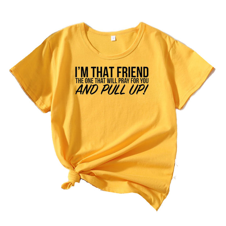 Dame Casual Statement T-shirt Stilla 1751262489
