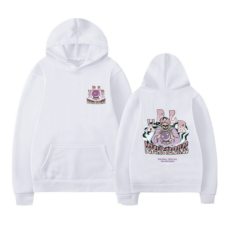 Dame hoodie med kreativ grafisk design Skovae