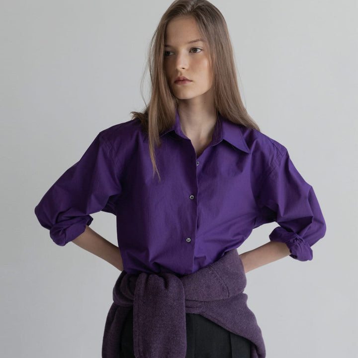 Dame Elegant Skjorte med oversized snit og moderne detaljer Stilla