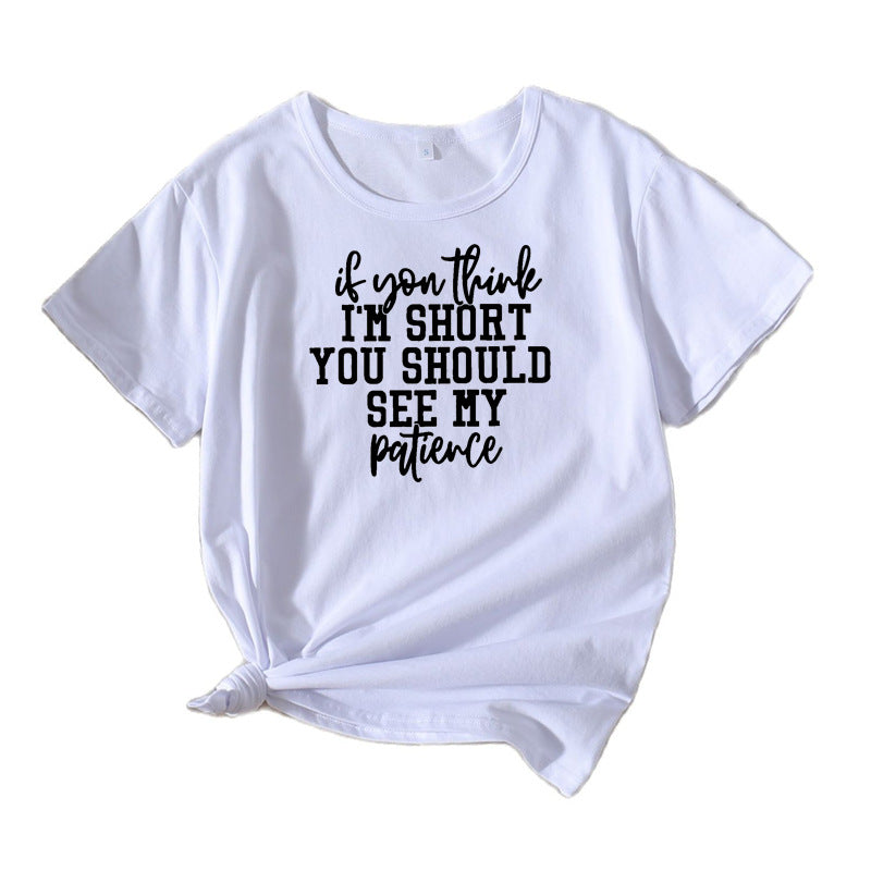 Kvinder Humoristiske Citater Grafik T-Shirt Stilla