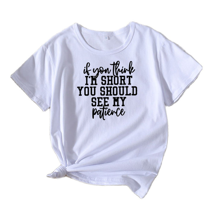 Kvinder Humoristiske Citater Grafik T-Shirt Stilla