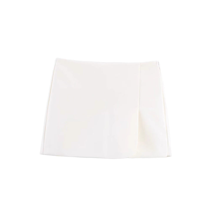 Dame mini nederdel med eksklusiv snit og elegant drapering Skovae
