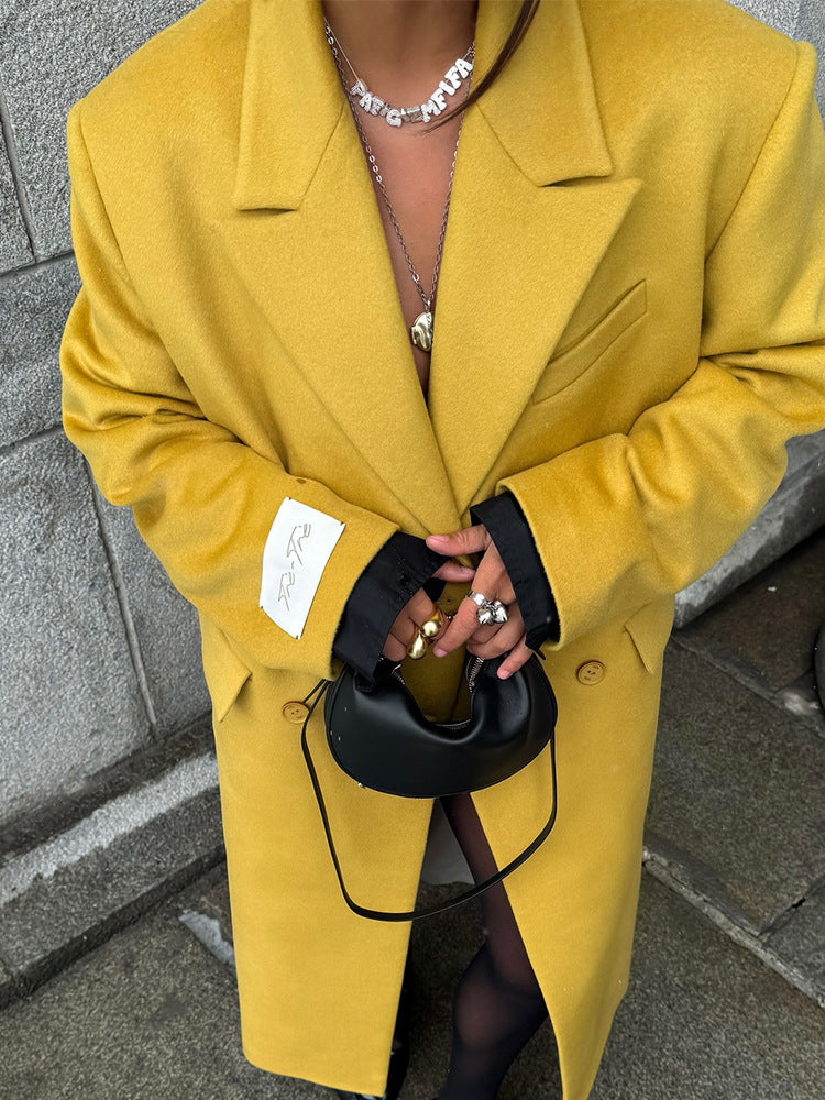 Dame Oversized Uldfrakke Stilla