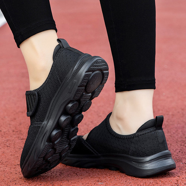 Dame nan Strik-Bælte-Sneaker med Velcro, polstret fodseng og stødabsorberende EVA-sål Skovae