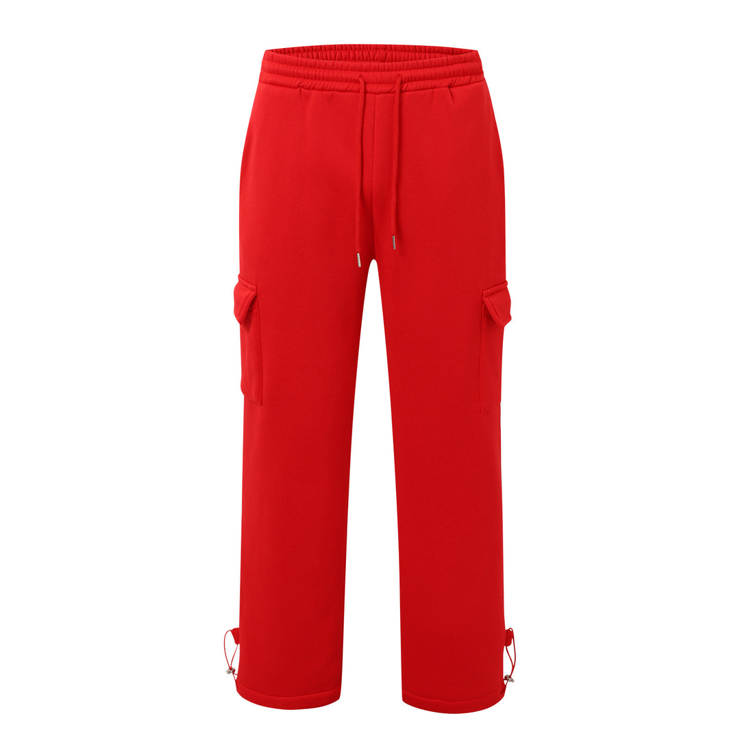 Herren nan Cargo-joggingbukser med elastisk talje, snøre og justerbar kant Skovae