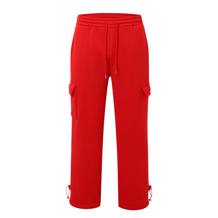 Herren nan Cargo-joggingbukser med elastisk talje, snøre og justerbar kant Skovae