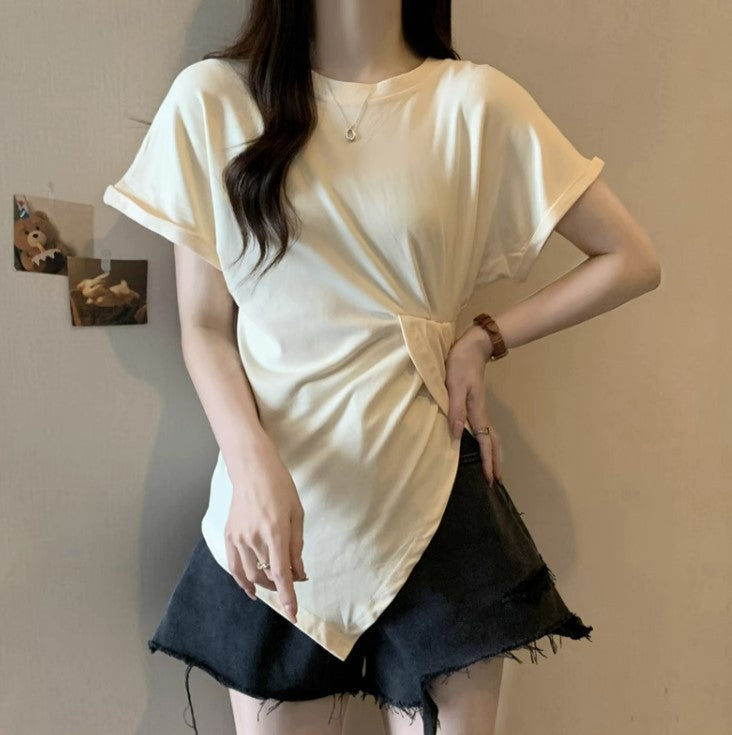Femme Stilfuld Knytte T-shirt Stilla