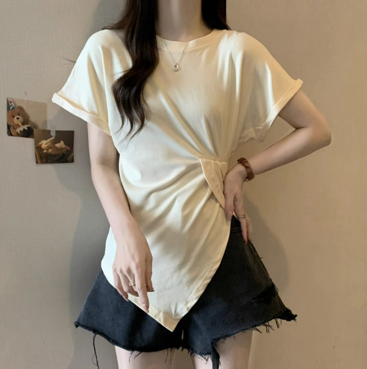 Femme Stilfuld Knytte T-shirt Stilla