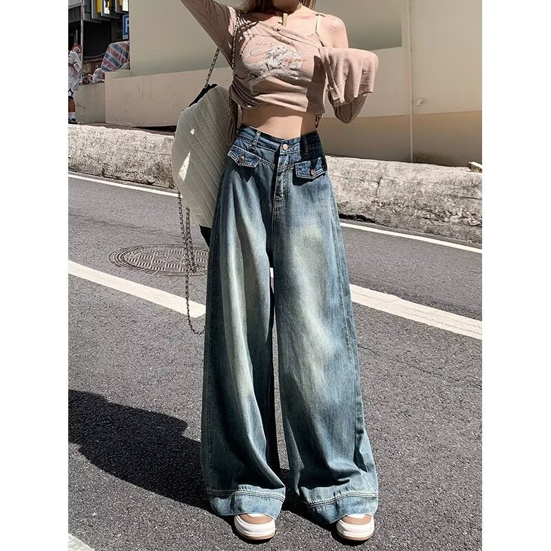 Kvindernes brede jeans Stilla
