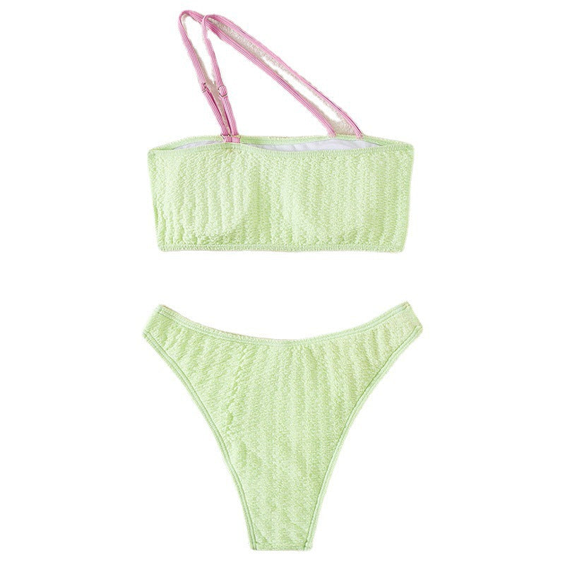 Dame bikini-sæt med legende vikledesign og elastiske detaljer Skovae