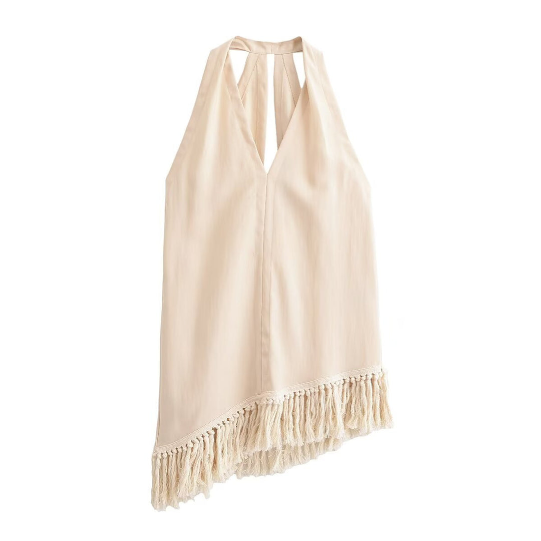 Dame bred palazzo-bukser med elegant snit Skovae