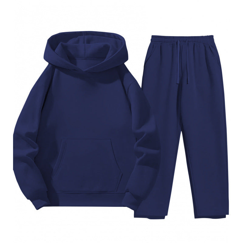 Kvinders Sweat Suit med Komfortabel Hættebluse og Praktiske Joggingbukser Skovae