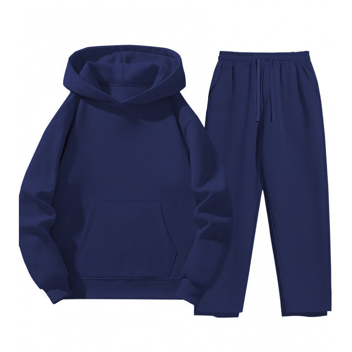 Kvinders Sweat Suit med Komfortabel Hættebluse og Praktiske Joggingbukser Skovae