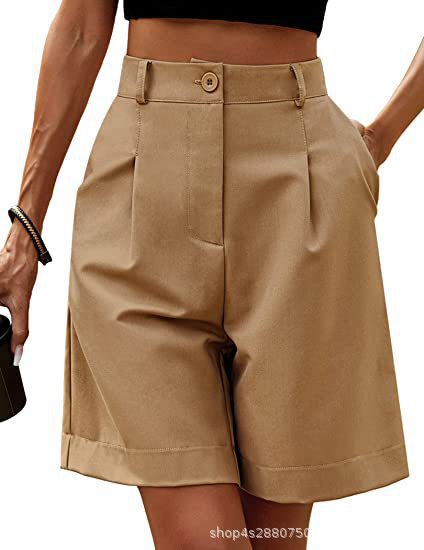 Dame Elegante Plisserede Shorts med praktiske lommer Stilla