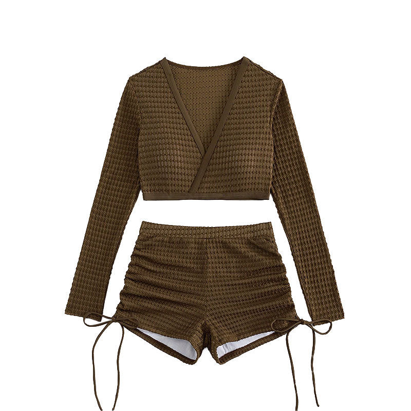 Dame Sporty Bikini-sæt med lange ærmer Skovae