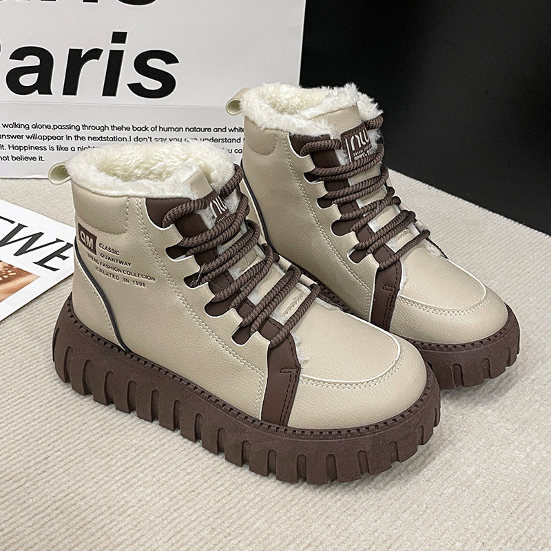 Dame vinterhøje sneakers i moderne design med varmt for og stabil profilsål Stilla