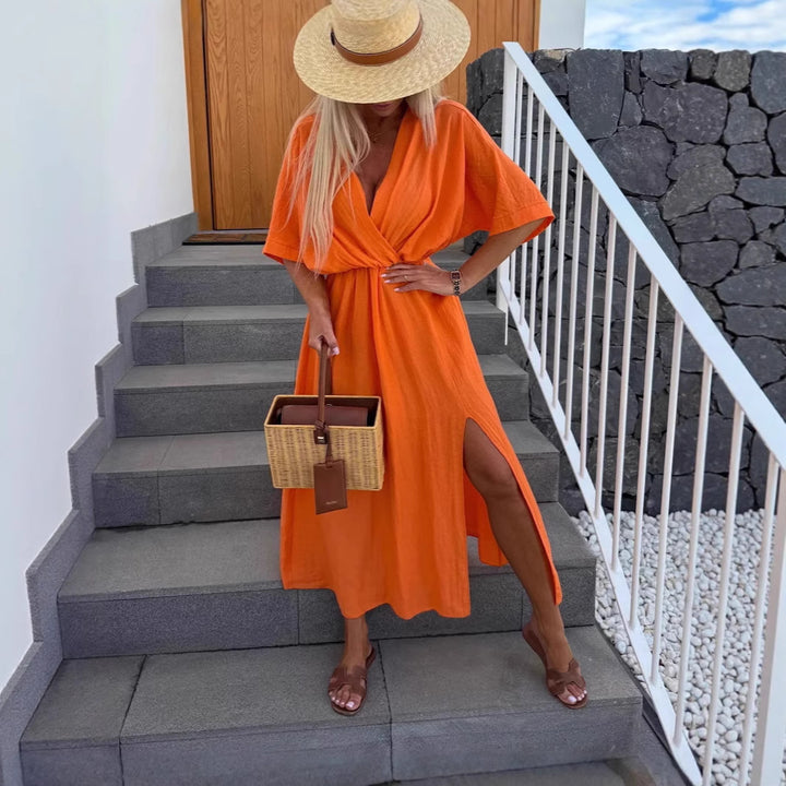 Elegant omslag kjole til damer Stilla