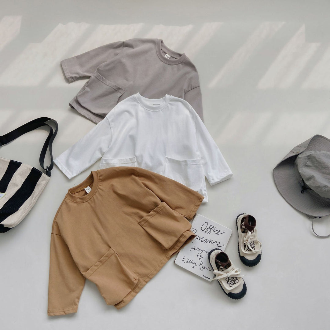 Femme Løs oversized top med lommer Stilla