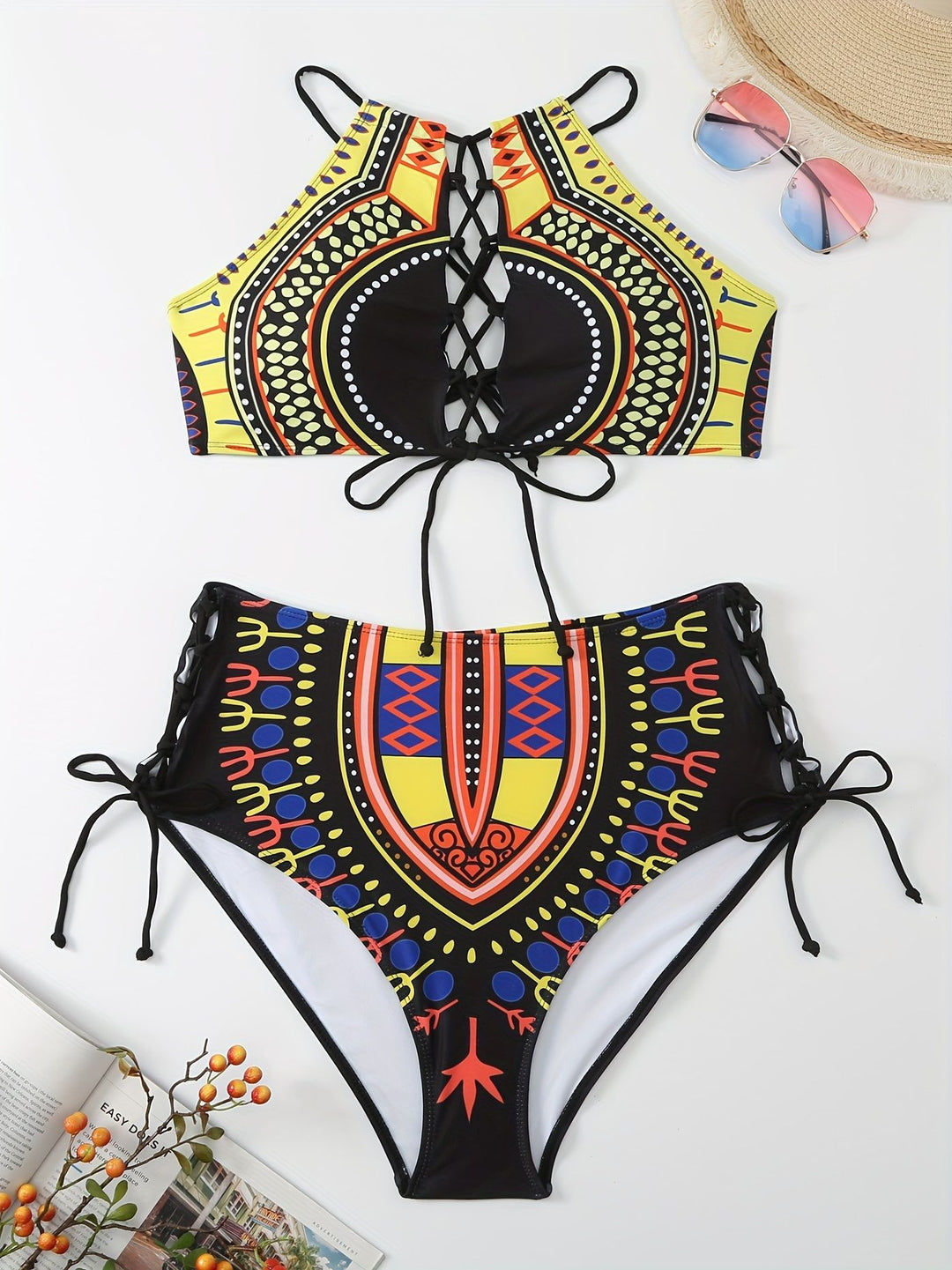 Damer Kvalitetsbikini med raffineret snørredesign Skovae