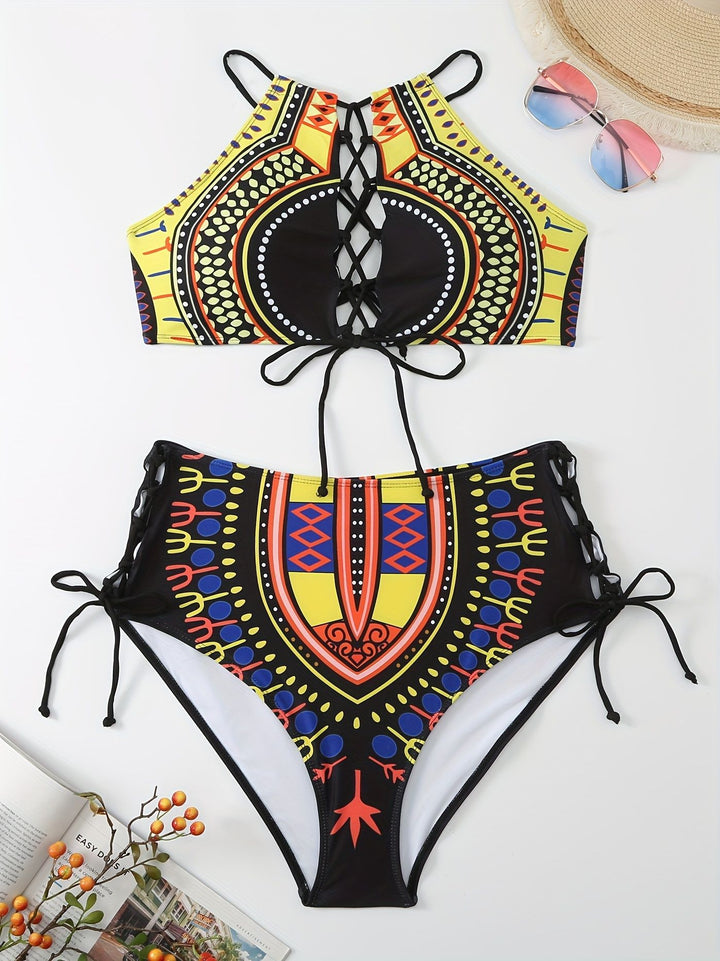 Damer Kvalitetsbikini med raffineret snørredesign Skovae