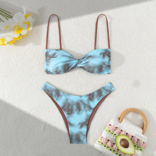 Dame bikini sæt med romantisk twist-design Skovae