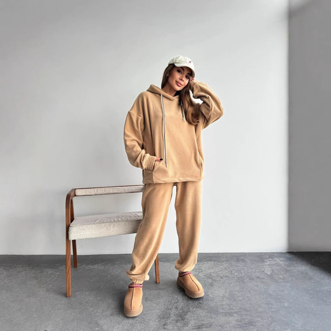 Dame hyggelig fleece-joggingdragt-sæt Stilla