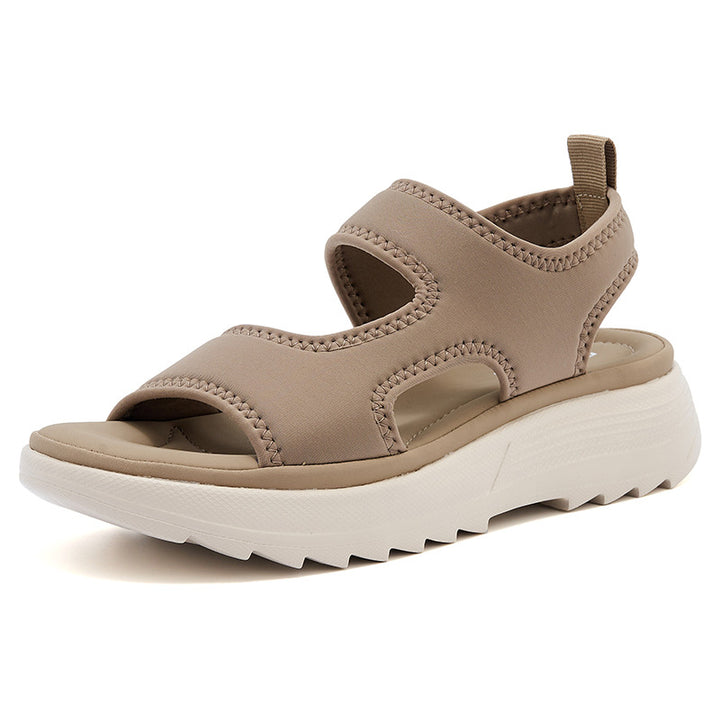 Dame komfort-sandaler med åndbare meshelementer og skridsikker sål Stilla