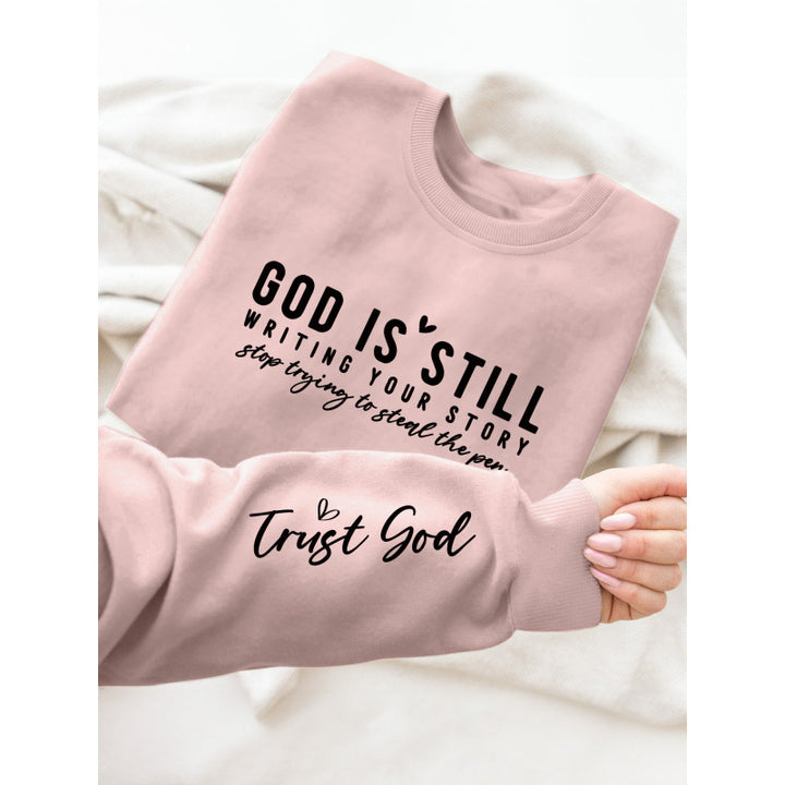 Kvinders sweater med inspirerende print og afslappet snit Stilla