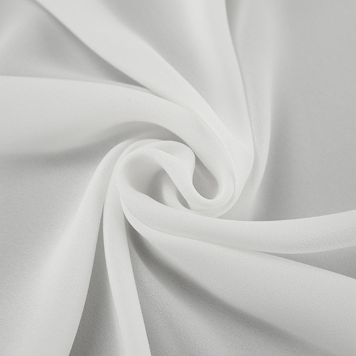 Dame Elegant Plisseret Bluse med brede Ærmer og Flæser Stilla