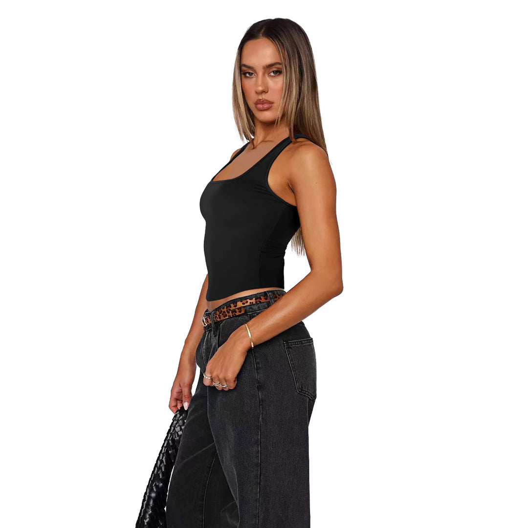 Dame Sporty Crop-Top med Komfort-bånd Stilla