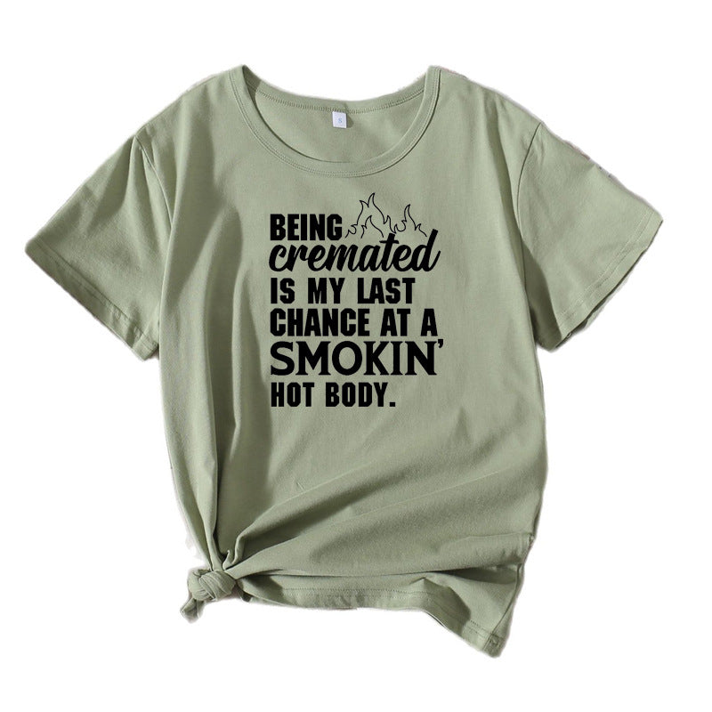 Kvinder Komisk Grafik T-shirt Stilla