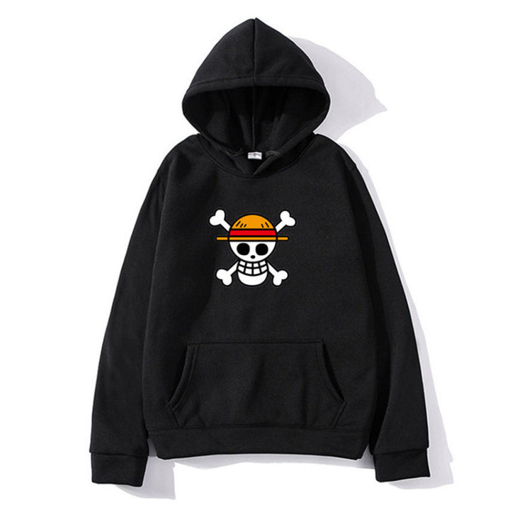 Dame hoodie med kreativ piratdesign og behagelig pasform Skovae