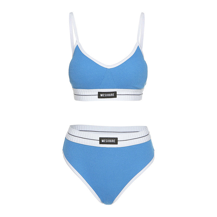Dame badedragt med sporty design og elastisk bånd Stilla