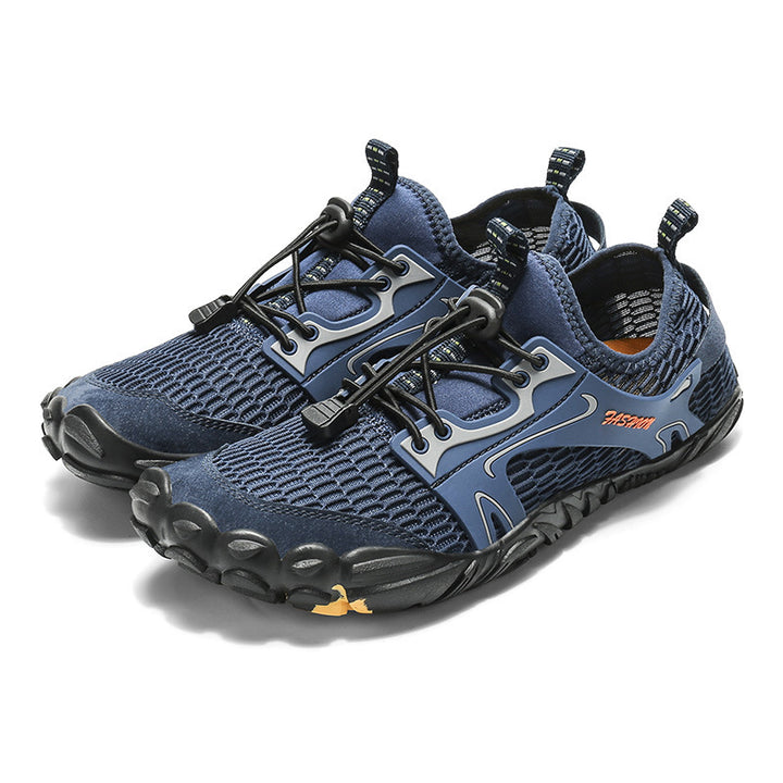 Unisex nan Aqua-Sneaker med elastisk indgang, hurtig snøring og skridsikker flex-sål Skovae