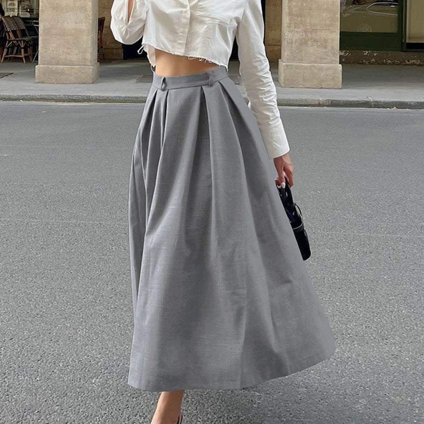 Dame Maxi-nederdel med elegant plissering og trendy taljedesign Stilla
