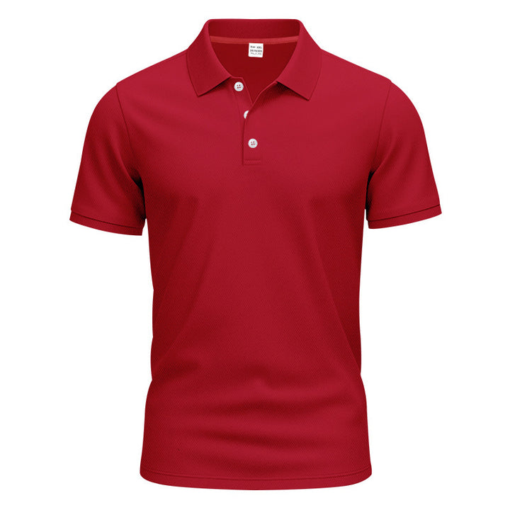 Herrer nan åndbart Piqué polo shirt kortærmet med knaplukning Skovae