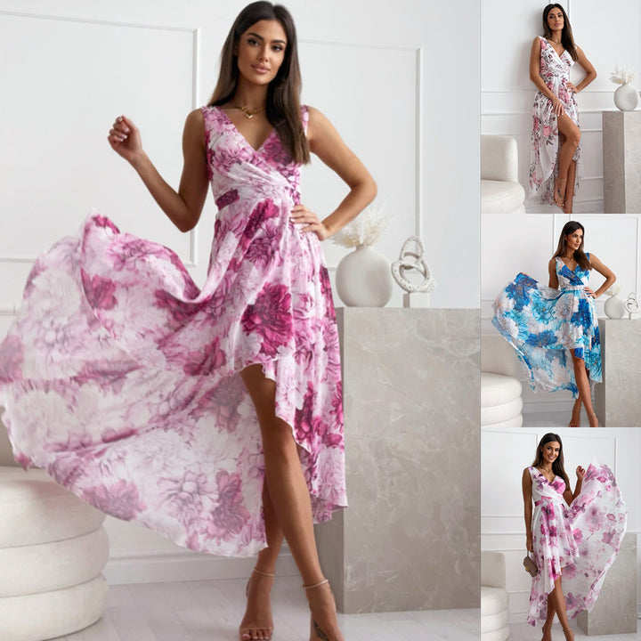Kvinder Floral High-Low Maxikjole Stilla